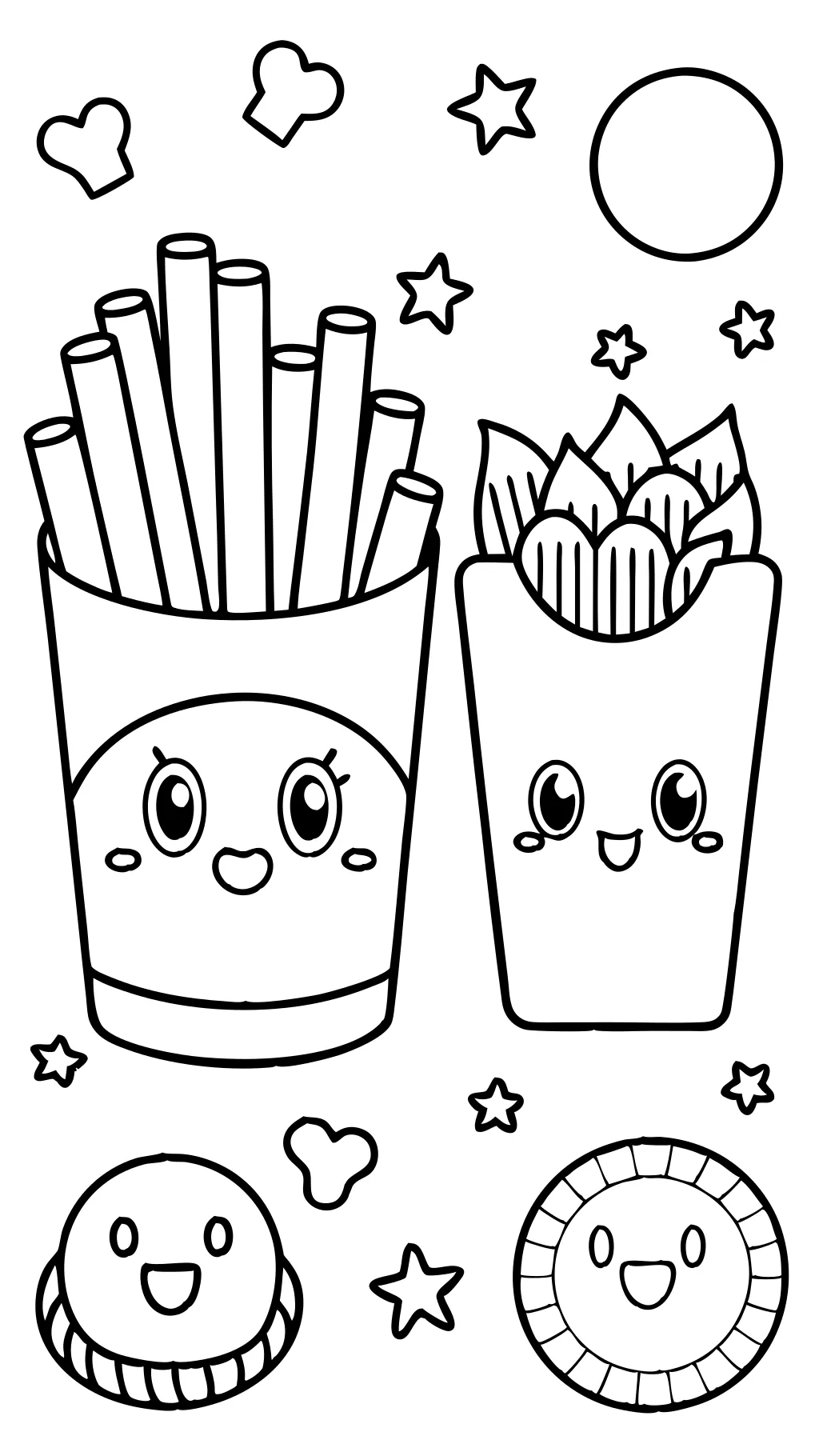 coloring pages french fries